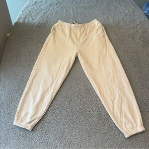 VUORI SEDONA FLEECE SWEATPANTS WOMEN'S VW4202 SIZE LARGE COLOR BONE